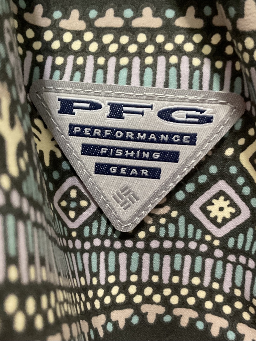 Columbia Black and Cream Patterned Swim/Board Shorts